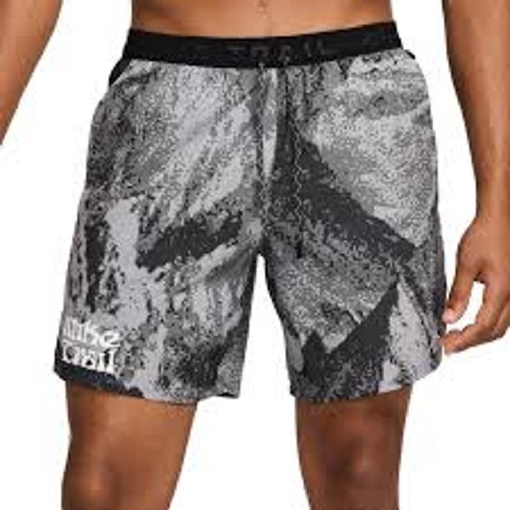 NWT Nike Trail Men's Dri-FIT 6" Brief-Lined Running Shorts in Grey size Large